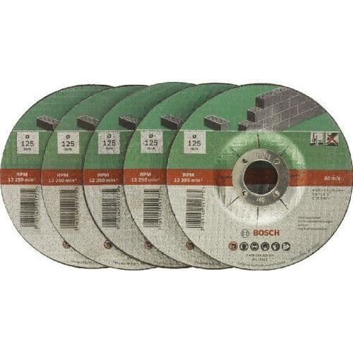 Bosch 2609256335 Sortiment av kapskivor med offset nav för Material Diameter 125 mm Håldiameter 22,23 Tjocklekâ € ¦