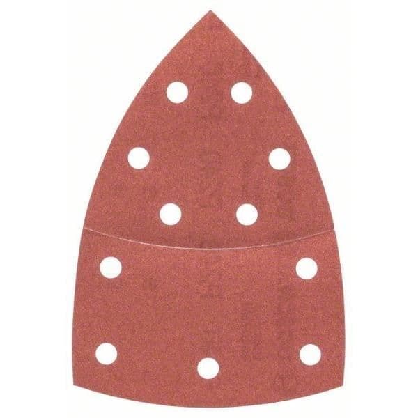 Slipskivor - BOSCH - Multi krok och ögla - 10 stycken - 102x62,93 mm - Snabbslipning
