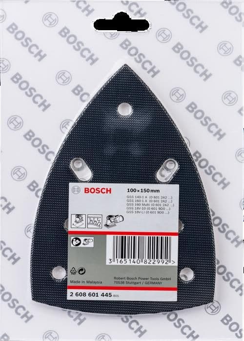 Slipplatta 100 x 150 mm Bosch Tillbehör 2608601445
