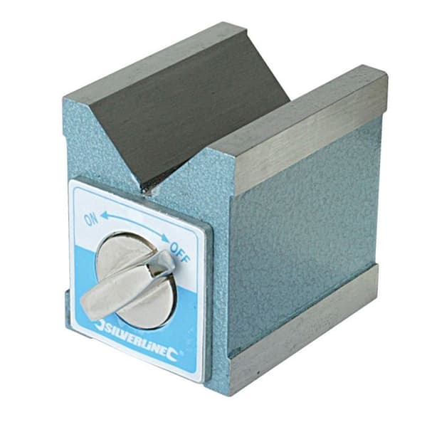 SILVERLINE 244994 V-format magnetblock - 70 x 60 x 70 mm - 3 magnetiska ytor