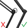 Pikkukuva 8 / 10: Goobay LED-förstoringslampa med klämma, 8 W, svart 650 lm, 127 mm kristallglaslins, 1,75x förstoring, 3 dioptrier