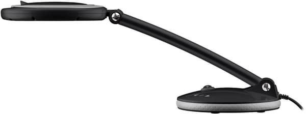 Goobay LED-förstoringslampa med stativ, 6 W, svart 80-450 lm, dimbar, 100 mm glaslins, 1,75x förstoring, 3 dioptrier