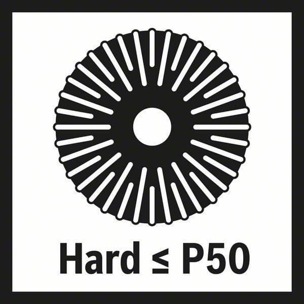 Slipplatta Hård M14 125mm BOSCH - 2608601784