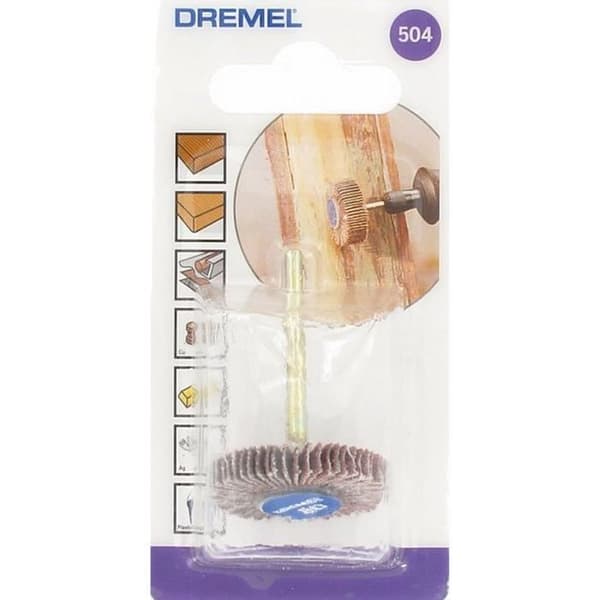 DREMEL 504 Flikpolerare - Korn 80, Diameter 28,6 mm