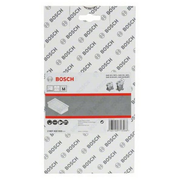 Platt veckat cellulosafilter GAS35 / 55 BOSCH 2607432033