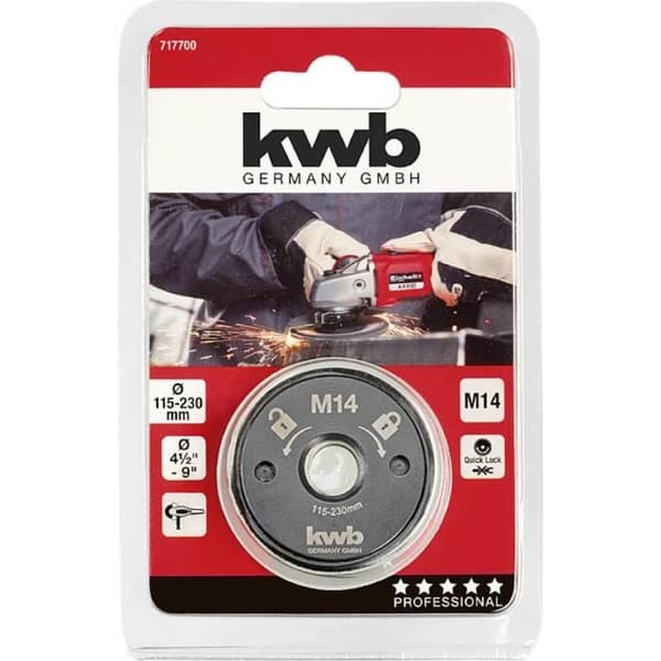 Snabbspännmutter 115 - 230 mm kwb 717700
