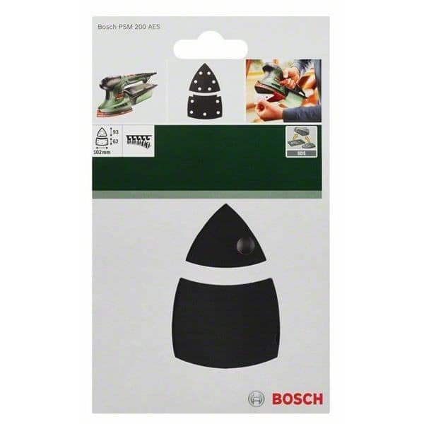 BOSCH Tillbehör PSM 200 AES triangulär slipplatta - Idealisk för hörn och kanter