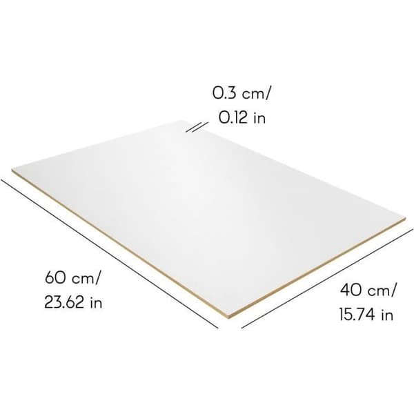 MDF-paneler - CREATIVE DECO - Set om 10 - 600x400x3mm - DIY - Gravyr - Pyrografi