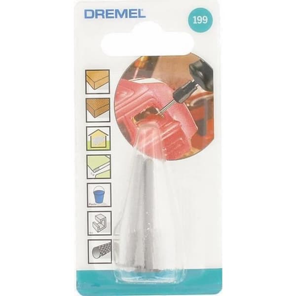 Set med 2 st DREMEL 199 stålskärare Skivform Diameter 9,5 mm för skulptering och gravering av trä/plast