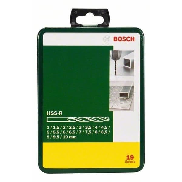 Set med 19 BOSCH laminerade HSS-borrar - Mått 5 mm - Set om 19