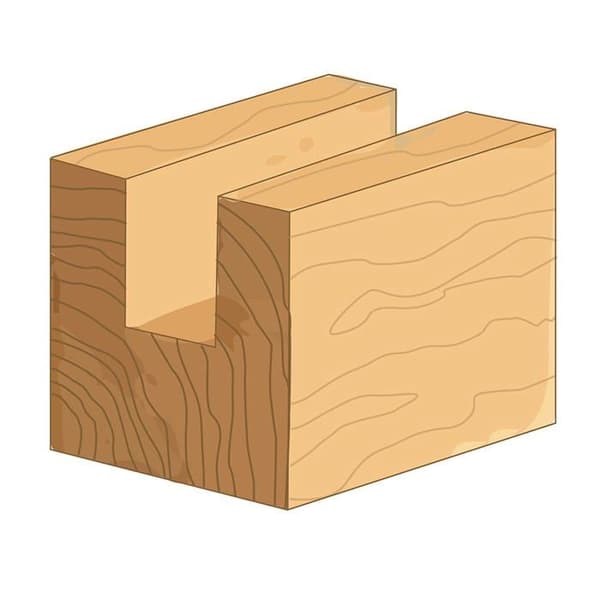 Verktygsmaskinstillbehör - Silverline förbrukningsmaterial för verktygsmaskiner - 868244 - 633505 Rak fräs 1/4" 20 x 20 mm Metrisk