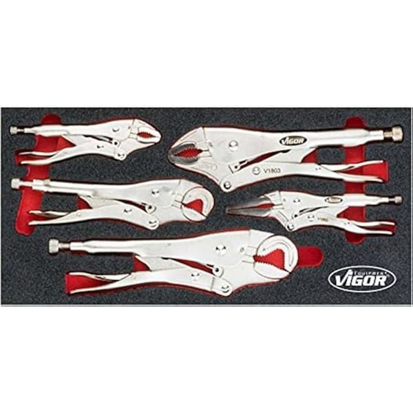 Tångsats - VIGOR - V5004 - Flerfärgad - 2 K skum - 188 x 393 x 35 mm