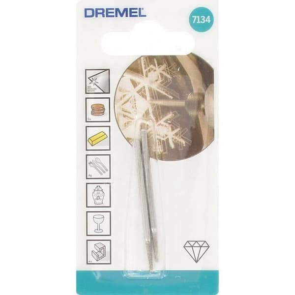 Set med 2 diamantspetsar - DREMEL - 7134 - Diameter 2 mm - För gravering och skulptur