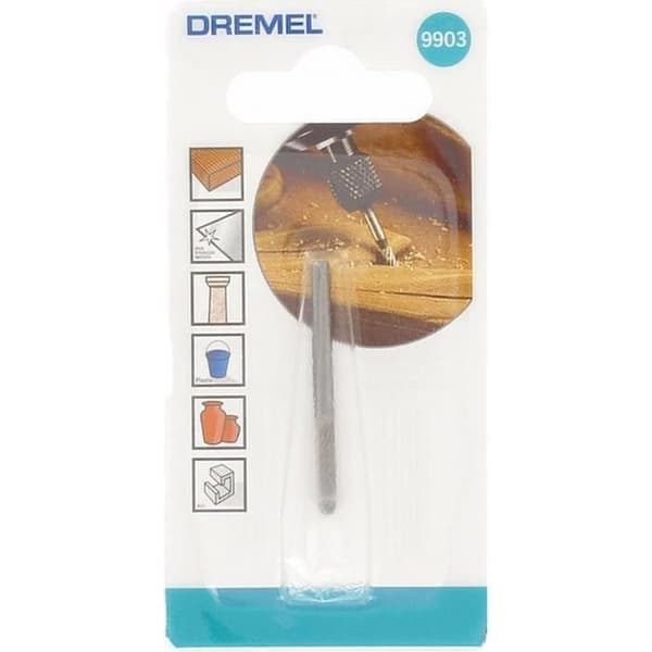 DREMEL 9903 Volframkarbidgrad - Diameter 3,2 mm - Konspets - För snidning och gravering av trä/metall