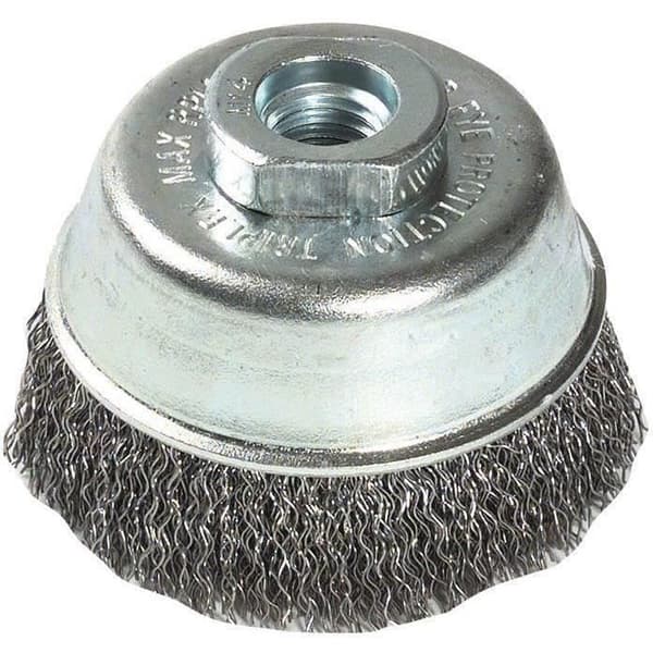 Borstskiva - TIVOLY - metall - Skära - D: 75 mm - Vågiga ståltrådar