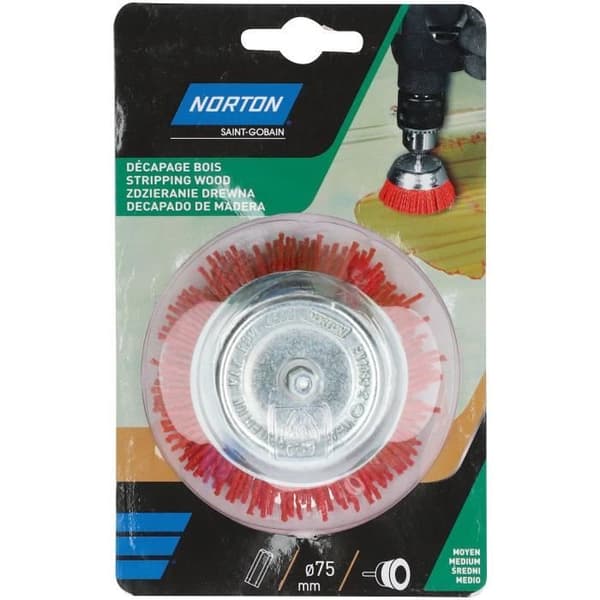 Borrsnål nylon röd 75 Norton