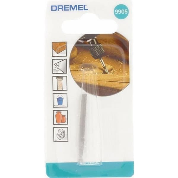 Volframkarbidskärare - DREMEL - 9905 - För skulptering/gravering av metall/trä - Rund spets - Diameter 3,2 mm