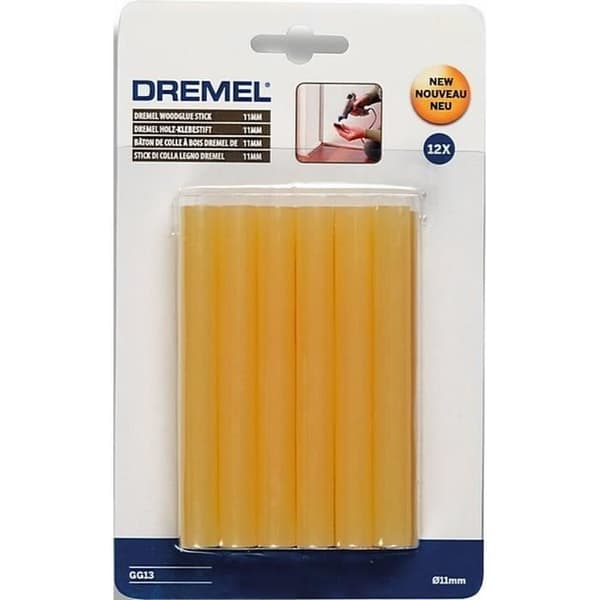 Set med 12 DREMEL specialträlimstift - Ø 11mm - 195°C