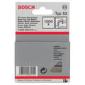 Miniatyrbild 2 av 3: Klammer i rostfritt stål 8x11,4 mm n°53 - BOSCH - Förpackning om 1000 - Lämplig för textilier