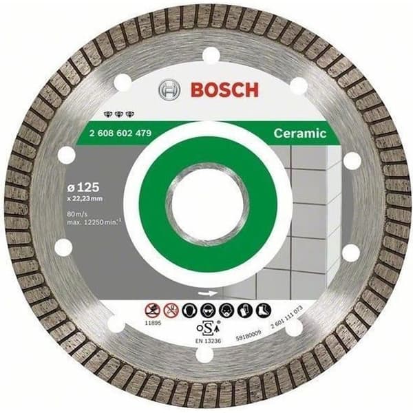 Bäst för Ceramic Extra-Clean Turbo diamantkapskiva 125 x 22,23 x 1,4 x 7 mm - BOSCH
