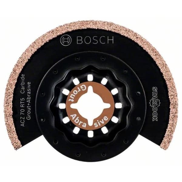 Segmenterad blad - BOSCH - ACZ 70 RT5 - Hårdmetall - Minskad vibration - Curved-Tec-teknik