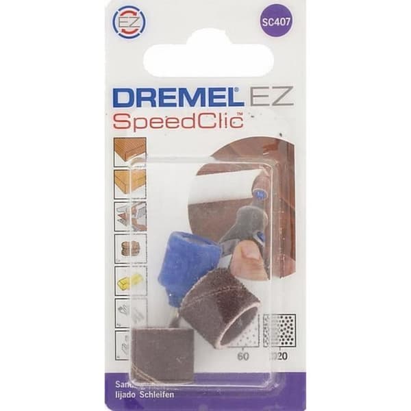DREMEL EZ SpeedClic slipadapter - S407 - Kompatibel med Dremel 408 och 432 slipband