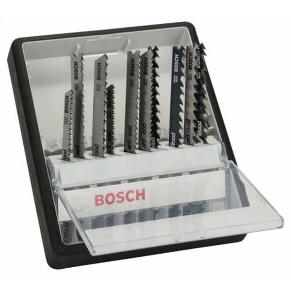 Kit med 10 Wood Expert sticksågsblad, Robust linje - BOSCH - 2607010540