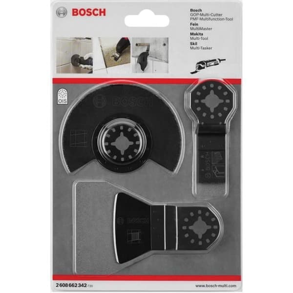 Set med 3 kakeltillbehör - BOSCH - Idealisk för badrumsrenovering