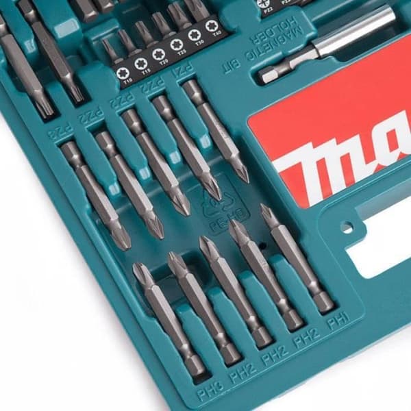 100-delat borrtillbehörssats - MAKITA B-53811 - bits, borr, hålsågar och hylsnycklar