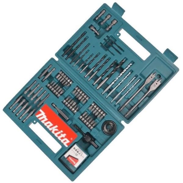 100-delat borrtillbehörssats - MAKITA B-53811 - bits, borr, hålsågar och hylsnycklar