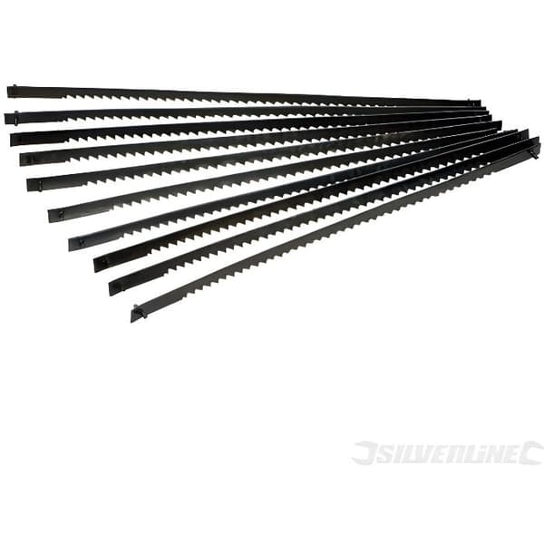 Paket med 10 rullsågblad - SILVERLINE - 130 mm - Kapning av plast och trä