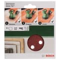 Miniatyrbild 2 av 2: BOSCH slipskivor - Set med 6 delar 125, 60, 120, 240 - Självgripande - Fin och universell slipning