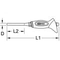 Miniatyrbild 3 av 3: KS TOOLS 156.0213 Åttakantiga polerade pinnstansar 4mm längd 150mm