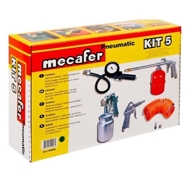 Tryckluftstillbehörssats - MECAFER - 9179151 - Färgpistol, Blåspistol, Helvätskespruta