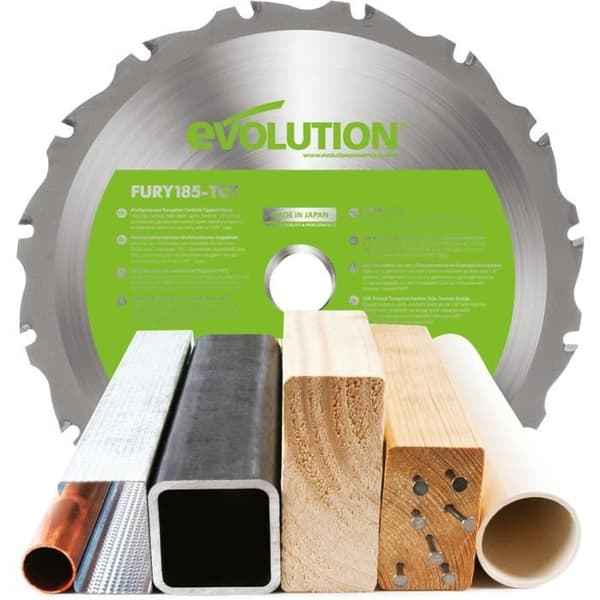 EVOLUTION Multimaterialblad 185 mm LAMFURY1