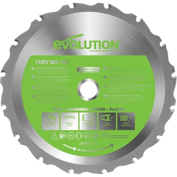 EVOLUTION Multimaterialblad 185 mm LAMFURY1
