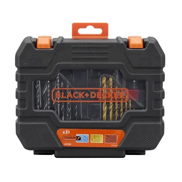 Skruvborrningsset (31 tillbehör) BLACK+DECKER - A7233-XJ