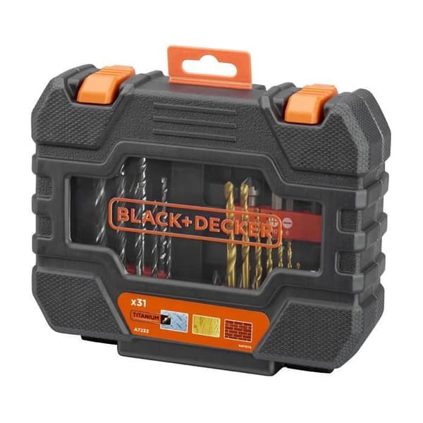 Skruvborrningsset (31 tillbehör) BLACK+DECKER - A7233-XJ