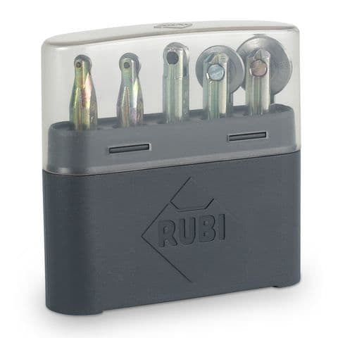 RUBI hjulsats för TS, TR, TF och SPEED PLUS - Ø 6, 8, 10, 18, 22 mm - plastväska ingår