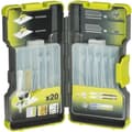 Miniatyrbild 1 av 2: RYOBI - Låda med 20 sticksågsblad blandade med trä och metall 75 och 100 mm TPI 6 / 8 / 10 / 12 / 14 / 20 / 24 - RAK20JB