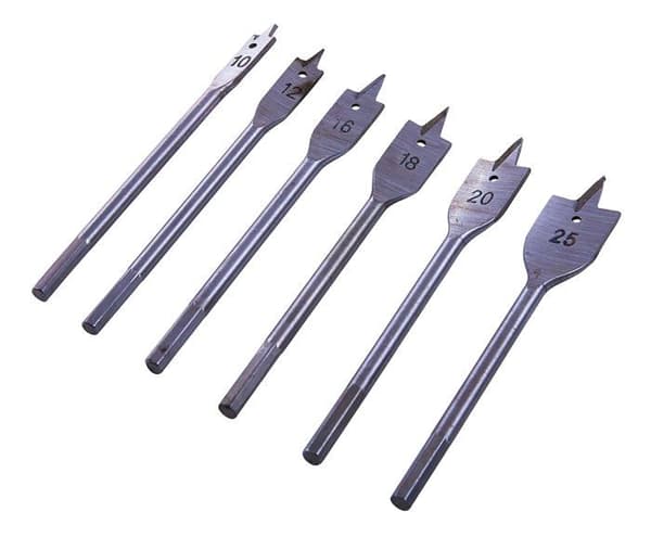 Amtech - F1400 - Suis-tech 6 stycken lagd platt träbits [Olika].