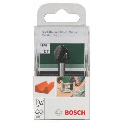 Bosch 2609256636 Tvåeglad flöjtskärare Tungsten Carbide 16 x 8 mm Skaft: 8 mm
