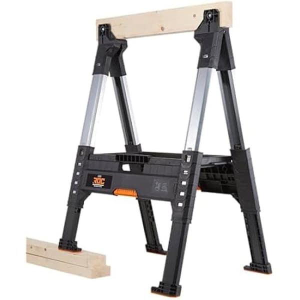 Sågbock - KETER - ROC Pro Gear - Justerbar - Metall och trä - Kapacitet 1360 kg
