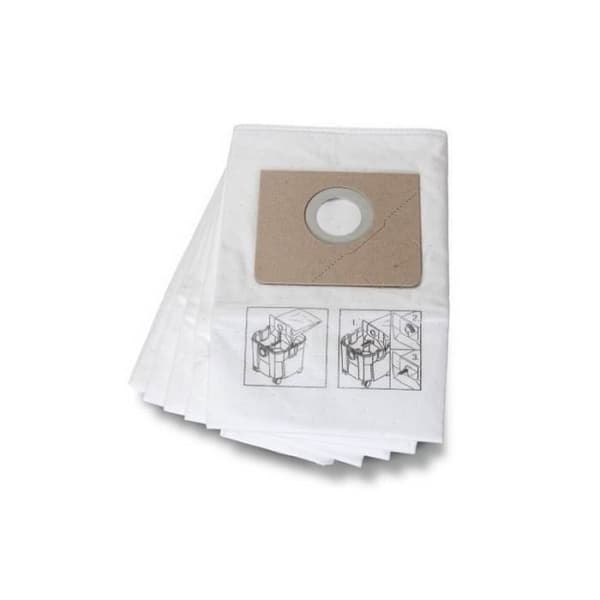 Set med 5 dammpåsar av non-woven material