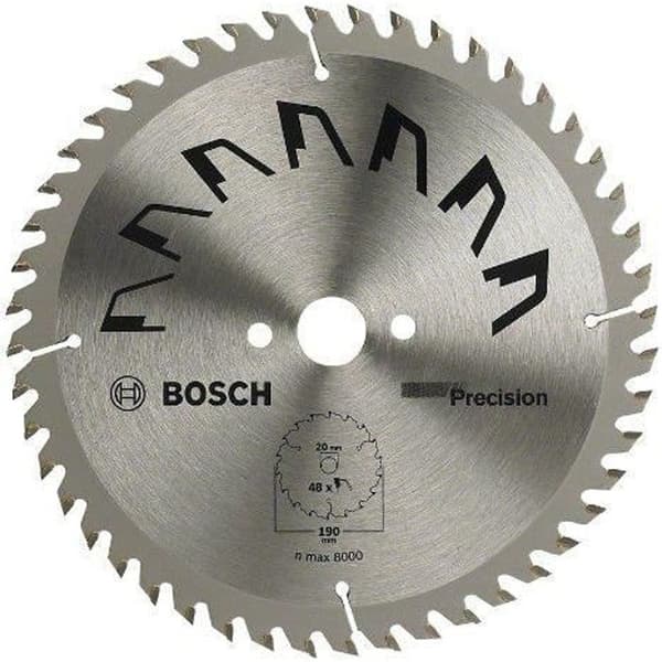 Bosch 2609256867 Precisionscirkelsågklinga 48 tänder hårdmetall Rent snitt Diameter 190 mm hål / hål med reduktionsring