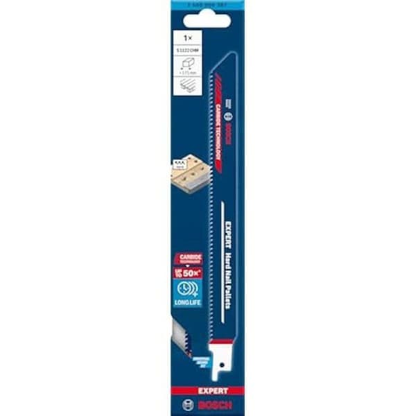 Sågblad - BOSCH - Expert 'Hårda spikpallar' - Längd 225 mm - 10 stycken - Karbid
