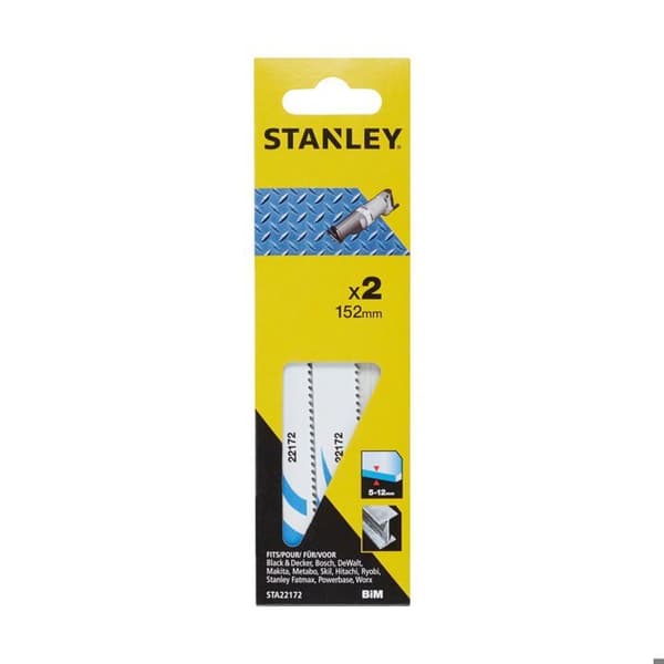 Stanley 2 stycken HSS bajonetsågsblad 152mm STA22172-XJ