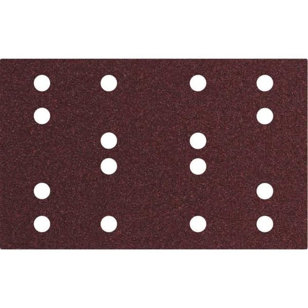 Självhäftande slipremsor 80 x 133 mm, D 60, 16 hål, med kardborrefäste (SRA) Metabo 635191000