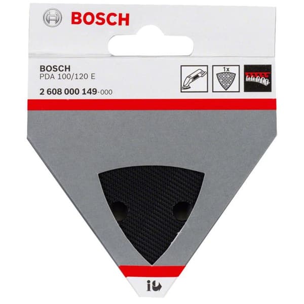 Bosch deltaslipplatta - Medium hård - PDA 100/120E - Slipfunktion - Svart