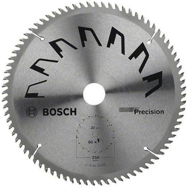 Cirkelsågklinga - Bosch - 2609256882 - 80 tänder - Diameter 250 mm - Hårdmetall